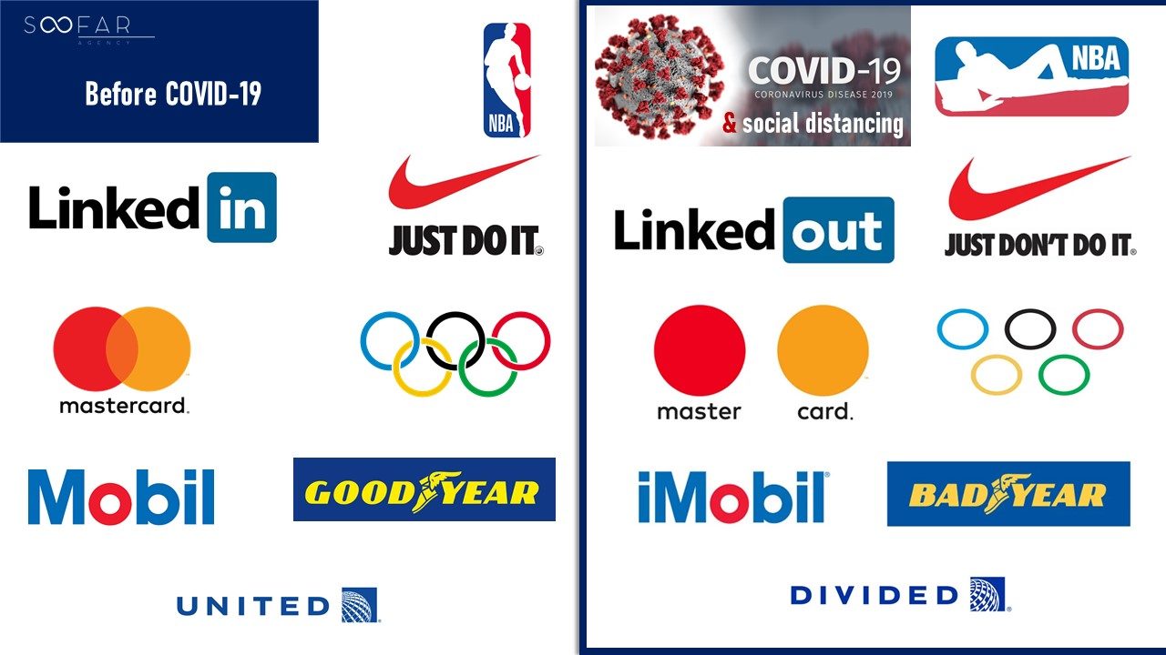 Covid-19 : These famous logos have been remade for the coronavirus age !